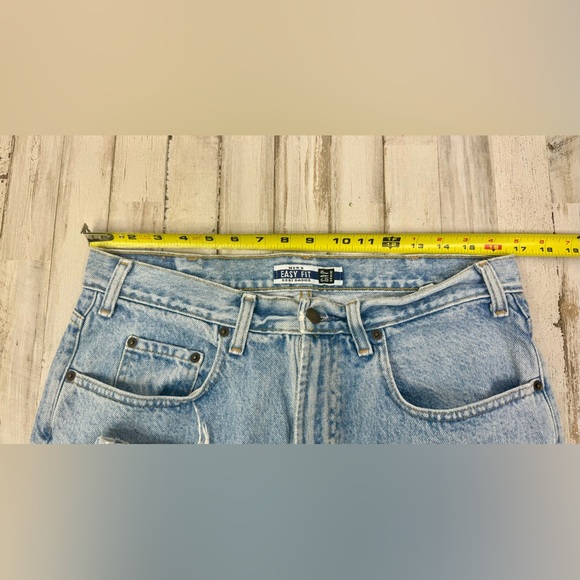 VTG 90s GAP Jeans Easy Fit USA Made Mens 34x34 Medium Wash Straight High Waist - Picture 5 of 12